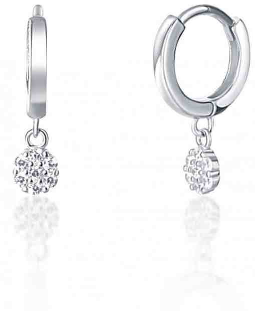 JVD Krásné kruhové náušnice s přívěsky SVLE0936XF6BI00 + 2 měsíce na vrácení zboží