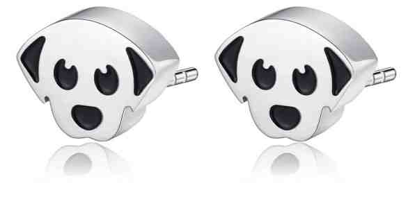 S`Agapõ Krásné ocelové náušnice pejsek Click SCK158 + 2 měsíce na vrácení zboží