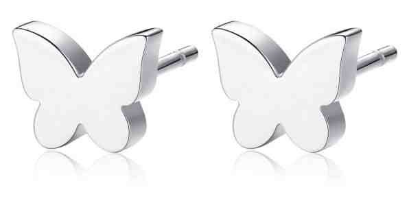 S`Agapõ Krásné ocelové náušnice motýlci CLICK SCK156 + 2 měsíce na vrácení zboží