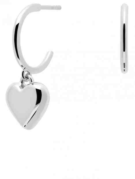 PDPAOLA Romantické asymetrické náušnice kruhy L`ABSOLU Silver AR02-364-U + 2 měsíce na vrácení zboží