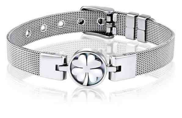 Silvego Ocelový náramek se čtyřlístkem KMM111134 + 2 měsíce na vrácení zboží