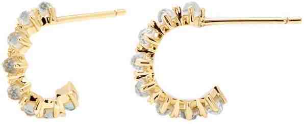 PDPAOLA Půvabné kruhové náušnice se zirkony MINT BIRD AR01-109-U + 2 měsíce na vrácení zboží