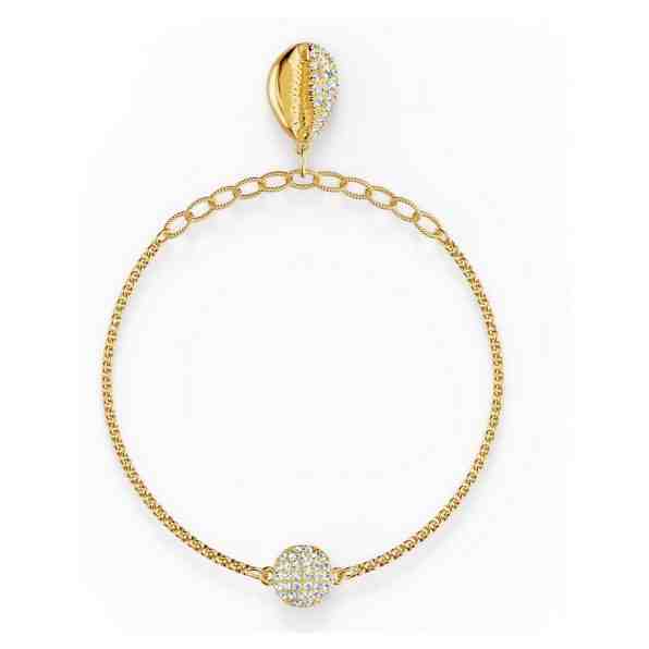 Swarovski Hravý pozlacený náramek s mušlí Shell 5538127, 5521347 18,5 cm + 2 měsíce na vrácení zboží