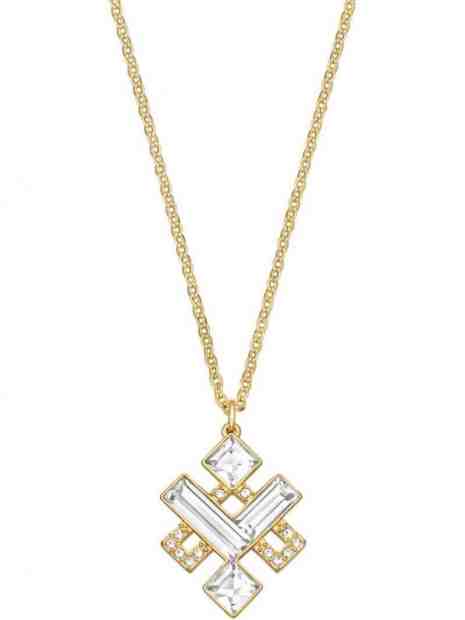 Swarovski Stylový pozlacený náhrdelník s krystaly Eloquent 5186447 + 2 měsíce na vrácení zboží