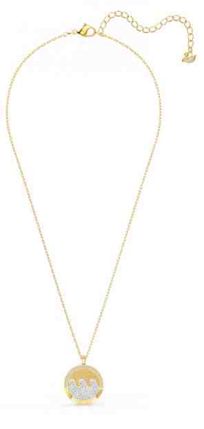 Swarovski Zářivý pozlacený náhrdelník Vlny moře Shell 5538111 + 2 měsíce na vrácení zboží