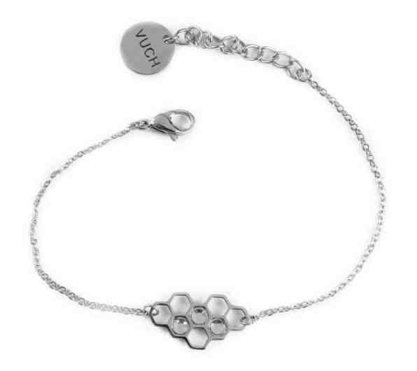 Vuch Designový ocelový náramek Bee Silver + 2 měsíce na vrácení zboží