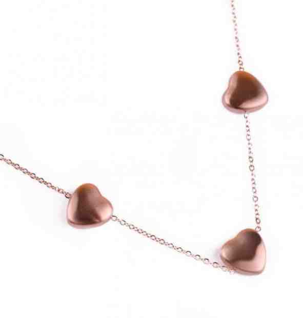 Vuch Romantický bronzový náhrdelník Rose Gold Sparkle + 2 měsíce na vrácení zboží