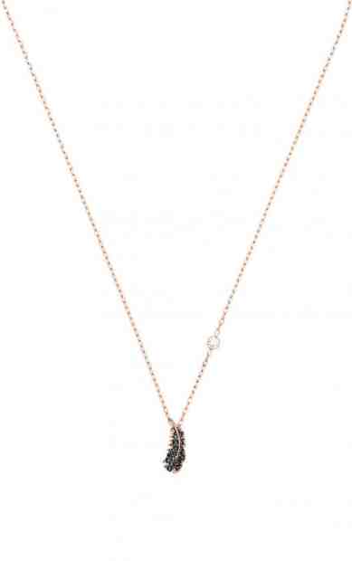 Swarovski Elegantní bronzový náhrdelník s pírkem Naughty 5516018, 5495292 + 2 měsíce na vrácení zboží