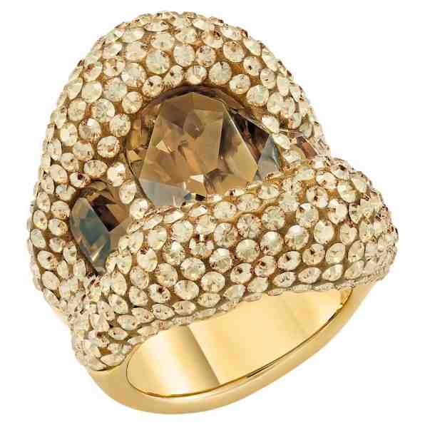 Swarovski Luxusní dámský prsten s krystaly Swarovski Tigris 55153 58 mm + 2 měsíce na vrácení zboží