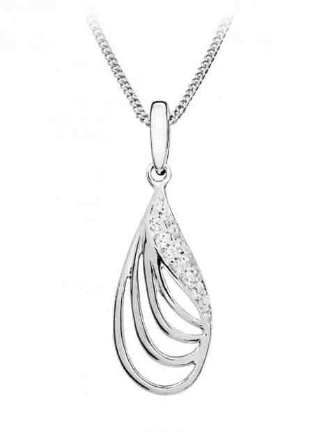 MOISS Módní stříbrný přívěsek se zirkony P0000624 + 2 měsíce na vrácení zboží