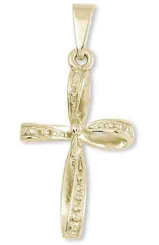 Brilio Jemný zlatý přívěsek křížek 241 001 01087 + 2 měsíce na vrácení zboží