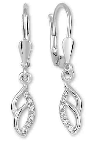 Brilio Silver Půvabné stříbrné náušnice s krystaly 436 001 00572 04 + 2 měsíce na vrácení zboží