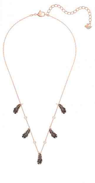 Swarovski Něžný bronzový náhrdelník s peříčky Naughty 5497874 + 2 měsíce na vrácení zboží