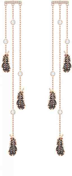 Swarovski Něžné bronzové náušnice s peříčky Naughty 5497873 + 2 měsíce na vrácení zboží