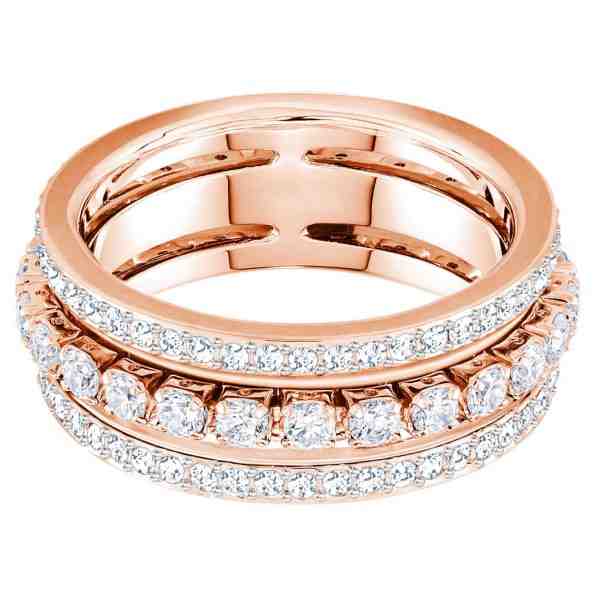 Swarovski Oslnivý bronzový prsten s krystaly Further 5441200 50 mm + 2 měsíce na vrácení zboží