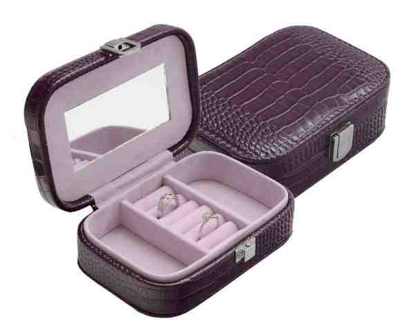 JK Box Fialová šperkovnice SP-954/A6 + 2 měsíce na vrácení zboží