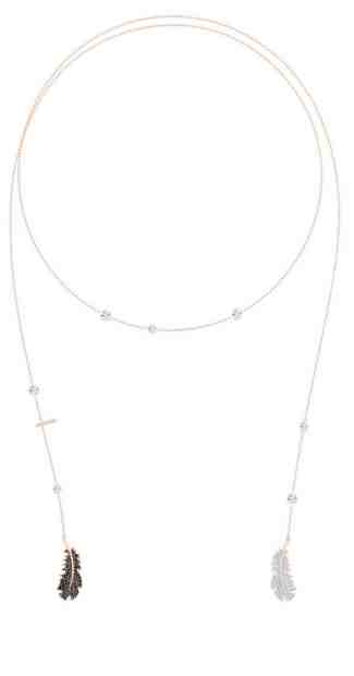 Swarovski Netradiční bronzový náhrdelník s peříčky Naughty 5495290 + 2 měsíce na vrácení zboží