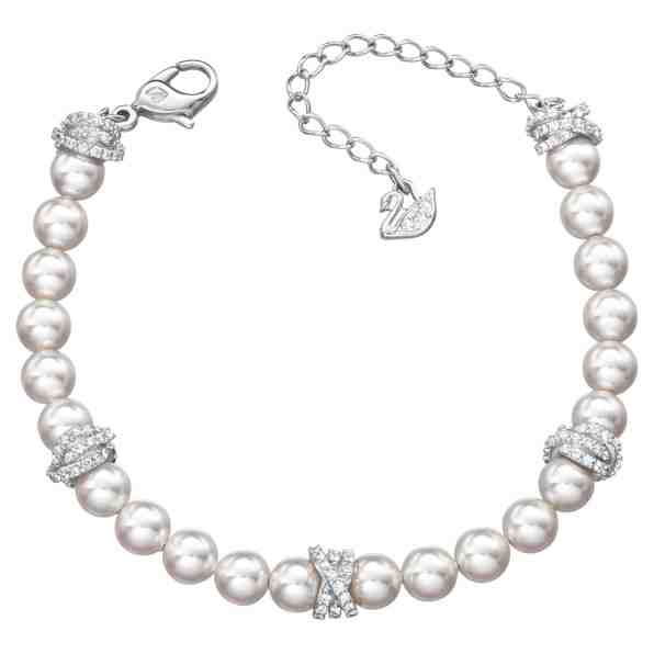 Swarovski Oslnivý perličkový náramek s krystaly Originally 5466878 + 2 měsíce na vrácení zboží