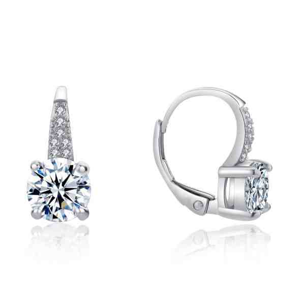 MOISS Oslnivé stříbrné náušnice s čirými zirkony E0000662 + 2 měsíce na vrácení zboží