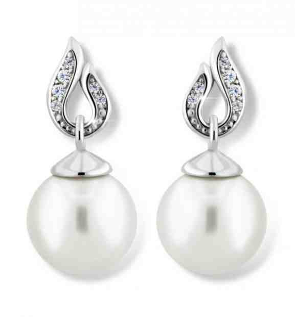 Cutie Jewellery Působivé perlové náušnice z bílého zlata Z6397-3125-10-X-2 + 2 měsíce na vrácení zboží