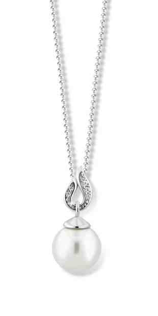 Cutie Jewellery Působivý perlový přívěsek z bílého zlata Z6297-3153-40-X-2 + 2 měsíce na vrácení zboží