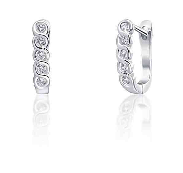 JVD Jemné stříbrné náušnice se zirkony SVLE0926XF6BI00 + 2 měsíce na vrácení zboží