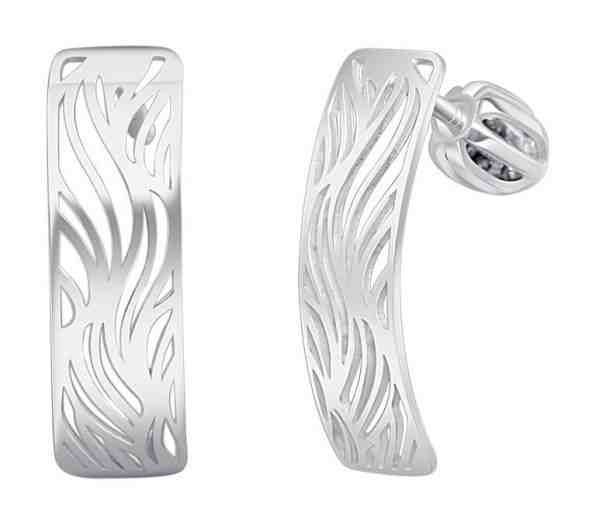 Praqia Designové stříbrné náušnice Silver river NA6333_RH + 2 měsíce na vrácení zboží
