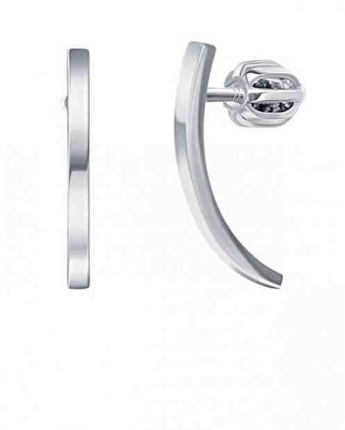 Praqia Minimalistické stříbrné náušnice Amber NA6415_RH + 2 měsíce na vrácení zboží