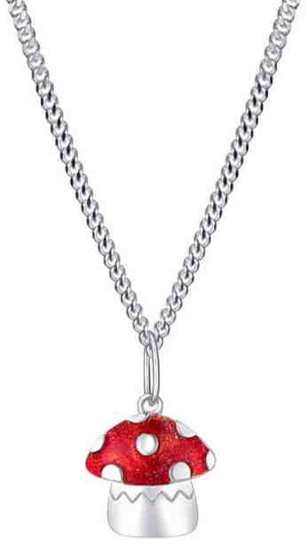 Praqia Designový stříbrný náhrdelník Muchomůrka Agátka KO6336_CU035_40_RH (řetízek, přívěsek) + 2 měsíce na vrácení zboží