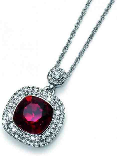 Oliver Weber Náhrdelník s vínovým krystalem Autentic 11335 208 + 2 měsíce na vrácení zboží