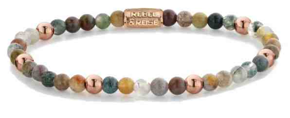 Rebel&Rose Hravý korálkový náramek Indian Summer RR-40083-R 17,5 cm - M + 2 měsíce na vrácení zboží