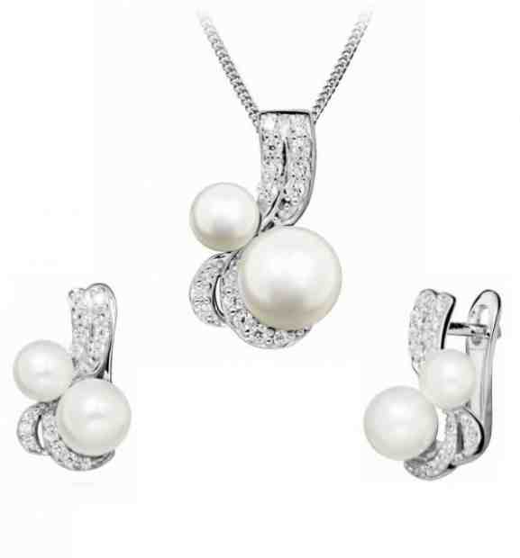 Silver Cat Okouzlující zvýhodněná sada šperků SC422, SC423 (řetízek, přívěsek, náušnice) + 2 měsíce na vrácení zboží