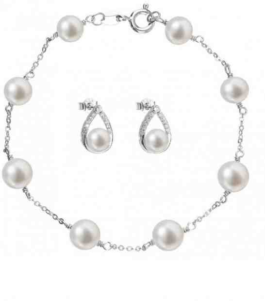 Evolution Group Zvýhodněná souprava stříbrných šperků Pavona 21033.1, 23008.1 (náramek, náušnice) + 2 měsíce na vrácení zboží