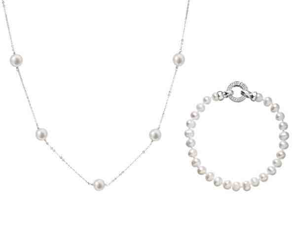 Evolution Group Elegantní zvýhodněná souprava šperků Pavona 23001.1 B, 22015.1 (náhrdelník, náramek) + 2 měsíce na vrácení zboží