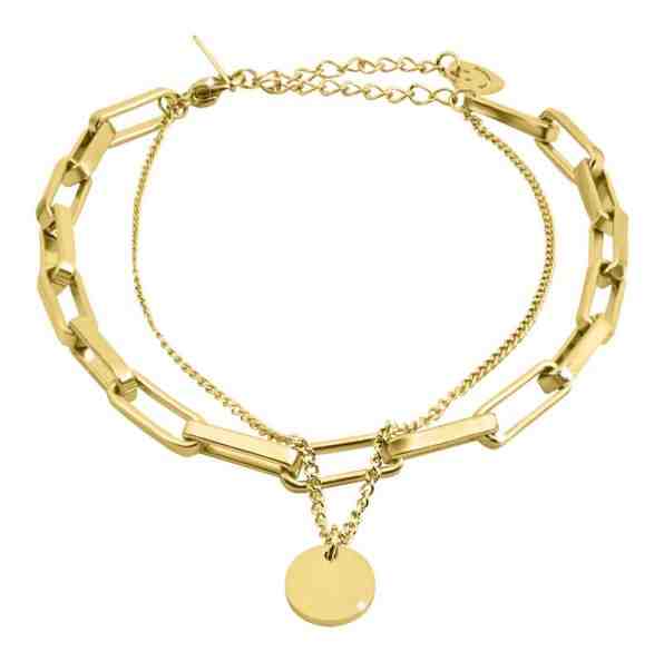 Troli Dvojitý pozlacený náramek VGS1124G + 2 měsíce na vrácení zboží