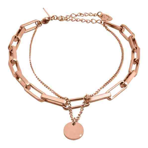 Troli Dvojitý bronzový náramek VGS1124RG + 2 měsíce na vrácení zboží