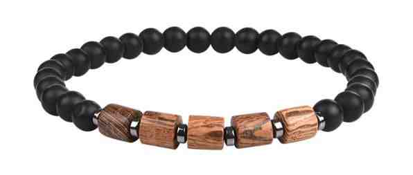 Troli Stylový korálkový náramek z onyxu VBD380 + 2 měsíce na vrácení zboží