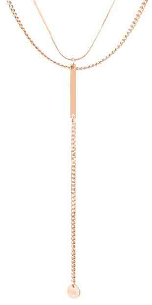 Troli Elegantní bronzový náhrdelník VGX1760G + 2 měsíce na vrácení zboží