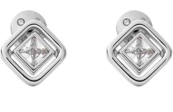 Skagen Jemné ocelové náušnice s čirým krystalem Elin SKJ1431040 + 2 měsíce na vrácení zboží