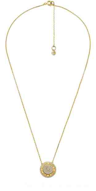 Michael Kors Luxusní pozlacený náhrdelník se zirkony MKC1389AN710 + 2 měsíce na vrácení zboží