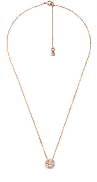 Michael Kors Třpytivý bronzový náhrdelník se zirkony MKC1388AN791 + 2 měsíce na vrácení zboží