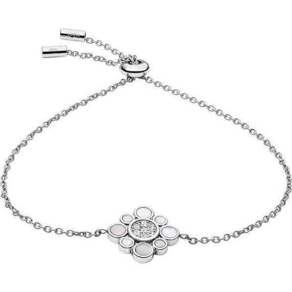 Fossil Ocelový náramek s okvětními lístky JF03514040 + 2 měsíce na vrácení zboží