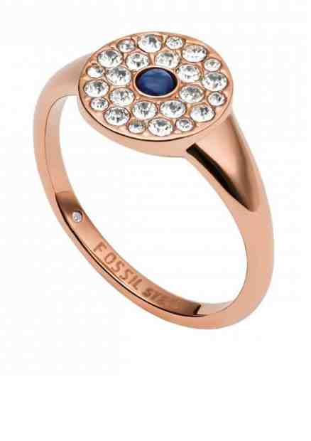 Fossil Luxusní bronzový prsten Vintage Glitz JF03587791 57 mm + 2 měsíce na vrácení zboží