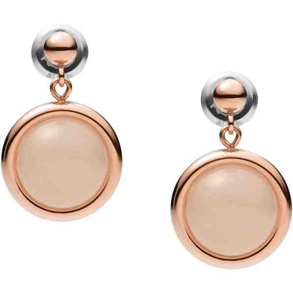 Fossil Něžné bronzové náušnice Classics JF03672791 + 2 měsíce na vrácení zboží