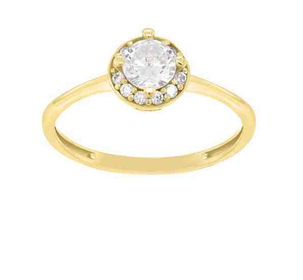 Brilio Silver Pozlacený zásnubní prsten GR003Y 48 mm + 2 měsíce na vrácení zboží