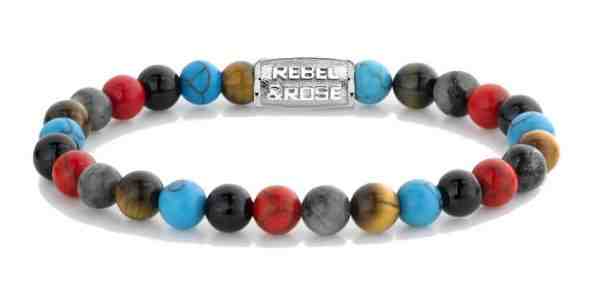 Rebel&Rose Hravý korálkový náramek Red Hot Summer RR-60095-S 19 cm - L + 2 měsíce na vrácení zboží