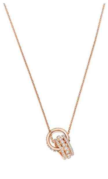 Swarovski Bronzový náhrdelník s třpytivým přívěskem Further 5498997RG + 2 měsíce na vrácení zboží