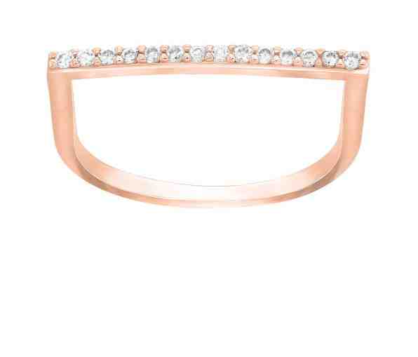 Brilio Silver Stylový bronzový prsten se zirkony GR062R 58 mm + 2 měsíce na vrácení zboží