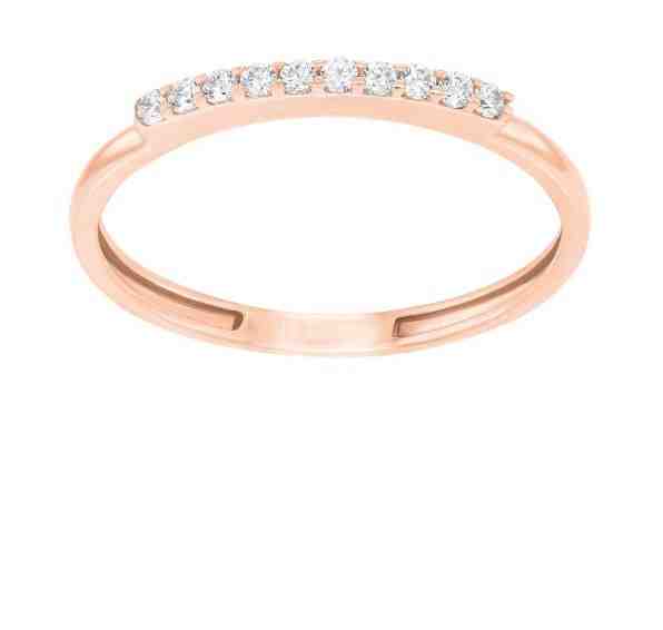 Brilio Silver Jemný bronzový prsten se zirkony GR067R 50 mm + 2 měsíce na vrácení zboží