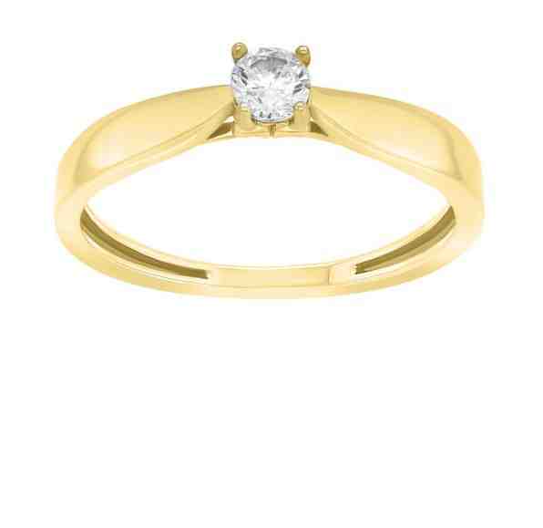 Brilio Silver Pozlacený zásnubní prsten GR114Y 48 mm + 2 měsíce na vrácení zboží